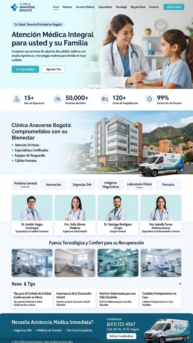 Diseño web para servicios de salud