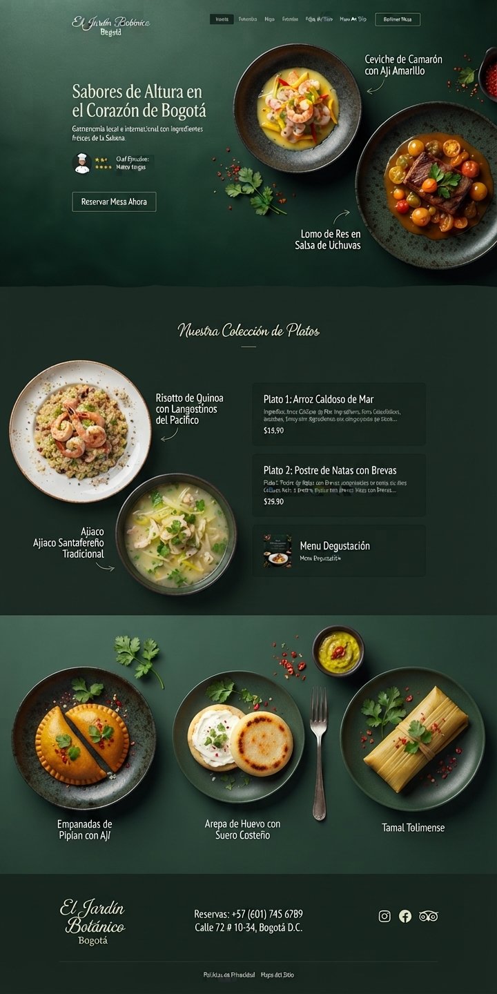 Diseño web para restaurante