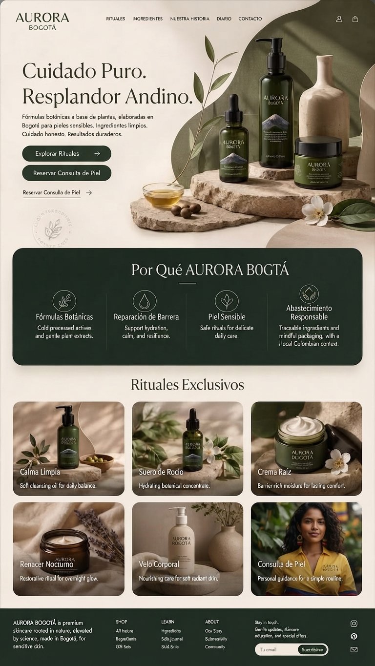Diseño web para tienda de cosméticos